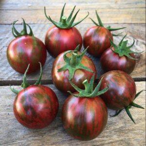 Tomate Cherry Purple Bumble Bee (Orgánica)